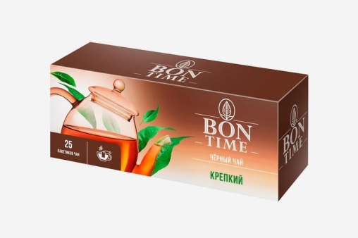 Чай черный Bontime КРЕПКИЙ 25 пак. × 1,5 г