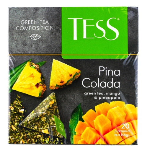 Чай зелёный TESS Pina Colada ароматизированный 20 пирам. × 1,8 г