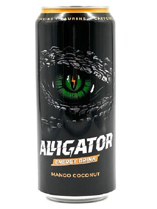 Энергетический напиток Barinoff ALLIGATOR со вкусом Манго Кокос 450 мл жестяная банка