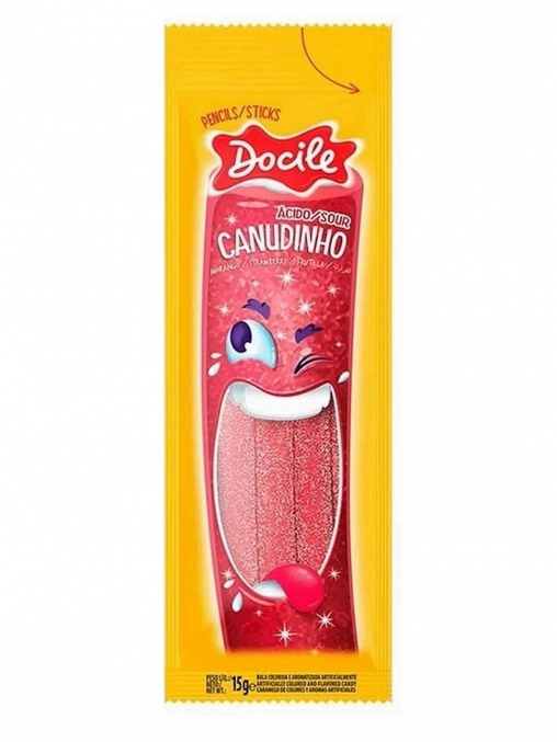 Мармелад жевательный Docile Sour Strawberry Pencil 15 г