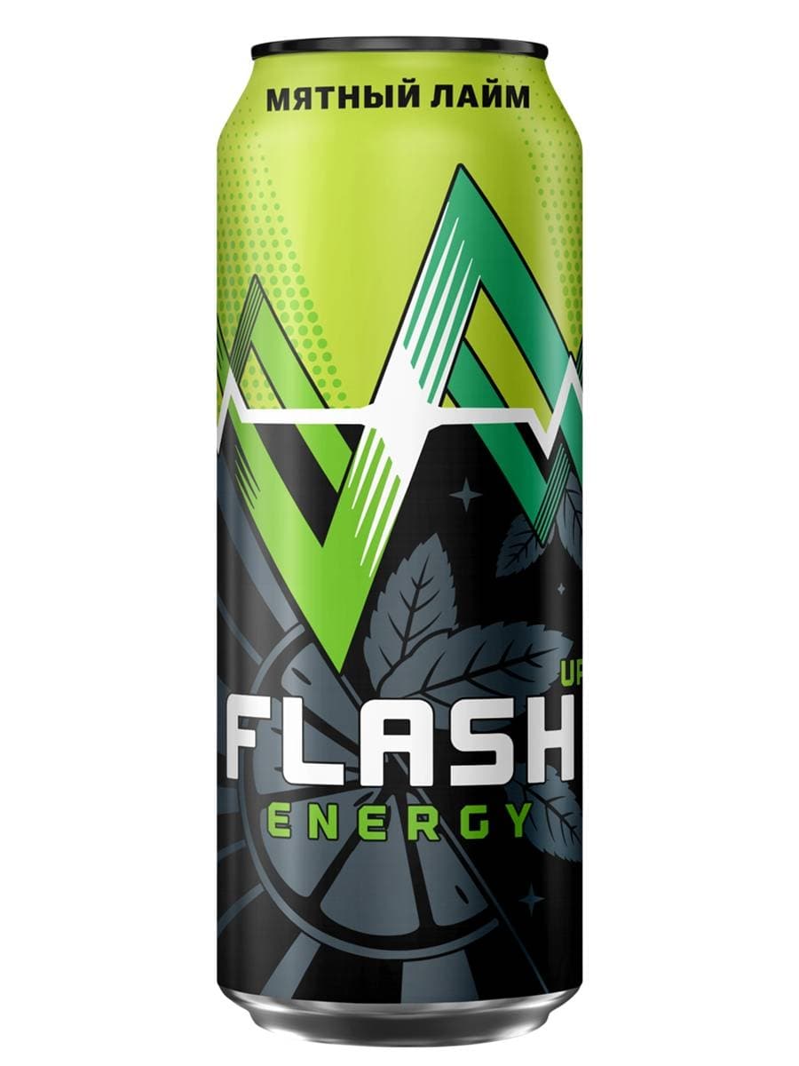 Энергетический напиток Flash Up Energy Мятный Лайм 450 мл ж/б купить в  Barista-LTD.ru