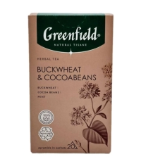 Чай Greenfield Natural Tisane травяной Buckwheat & Cocoabeans 20 пирам. × 1,8 г