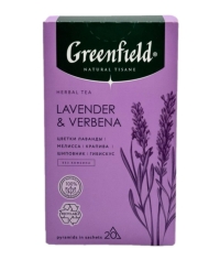 Чай Greenfield Natural Tisane травяной Lavender & Verbena 20 пирам. × 1,8 г