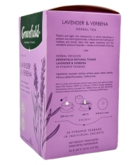 Чай Greenfield Natural Tisane травяной Lavender & Verbena 20 пирам. × 1,8 г