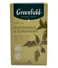 Чай Greenfield Natural Tisane травяной Lemongrass & Schisandra 20 пирам. × 1,8 г